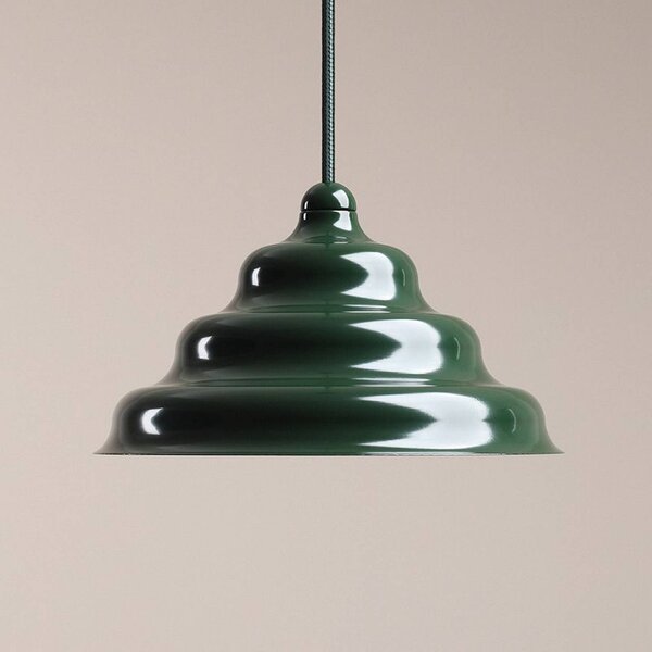 Lampa wisząca designerska Fala ALDEX, możliwość ściemniania, zielony, salon / jadalnia, design
