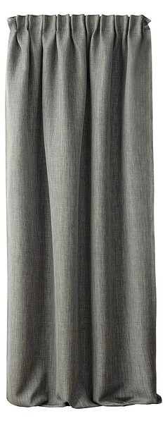 Zasłona zaciemniająca na taśmie marszczącej blackout strukturalny ciemny szary 140 x 280 cm 1 szt