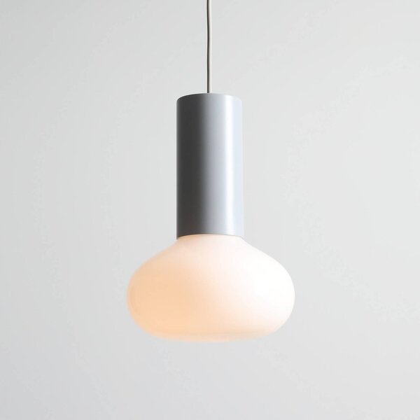 Lampa wisząca szklana Flo ALDEX, możliwość ściemniania, aluminiowy / szary / cynkowy, salon / jadalnia, metal, design