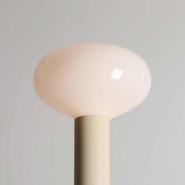 Lampa stojąca designerska Flo ALDEX, kremowy / amber, salon / jadalnia, metal, design