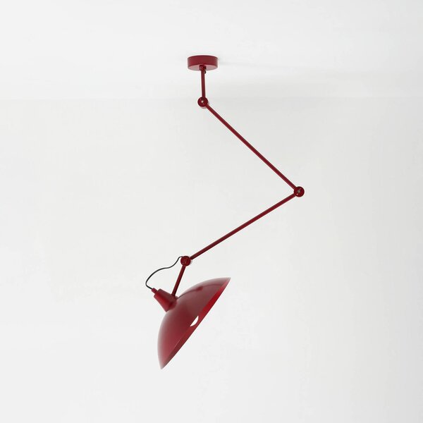 Lampa wisząca designerska Melos ALDEX, możliwość ściemniania, czerwony, salon / jadalnia, metal, skandynawski