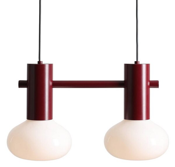 Lampa wisząca szklana Flo ALDEX, możliwość ściemniania, czerwony, salon / jadalnia, metal, design