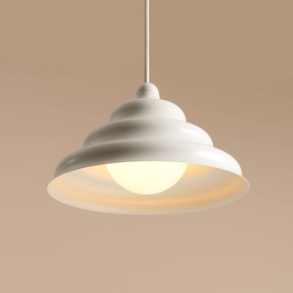 Lampa wisząca designerska Fala ALDEX, możliwość ściemniania, biały / opal, salon / jadalnia, design