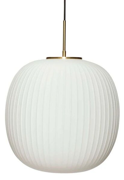 Hübsch - Serene Lampa Wisząca Ø42 Opal/Brass