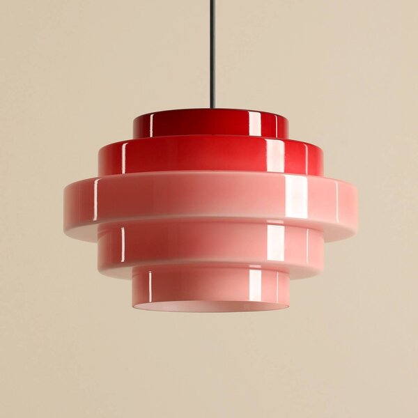 Lampa wisząca Filo ALDEX, możliwość ściemniania, czerwony, salon / jadalnia, szkło, skandynawski