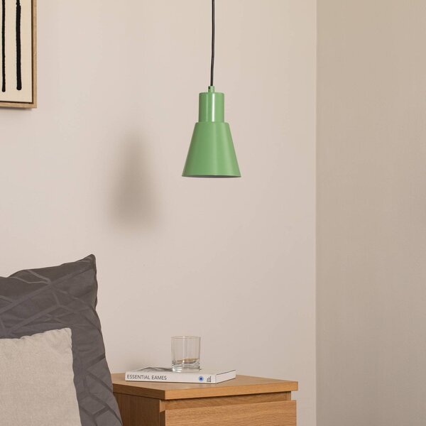 Lampa wisząca Konikkem Opviq, możliwość ściemniania, zielony, salon / jadalnia, metal, młodzieżowy