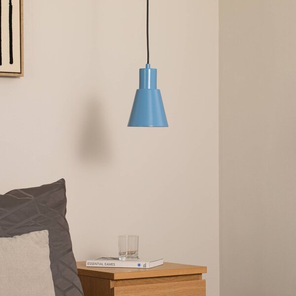 Lampa wisząca Konikkem Opviq, możliwość ściemniania, niebieski, salon / jadalnia, metal, młodzieżowy