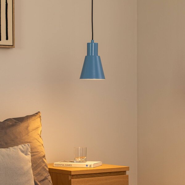 Lampa wisząca Konikkem Opviq, możliwość ściemniania, niebieski, salon / jadalnia, metal, młodzieżowy