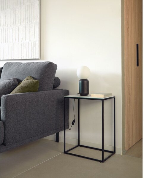 Stolik z ceramicznym blatem 30x45 cm Rewena – Kave Home
