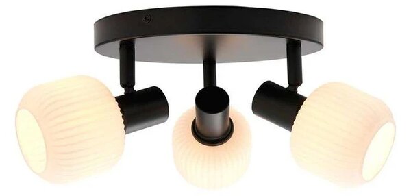 Nordlux - Milford 3 Mini Lampa Sufitowa Black