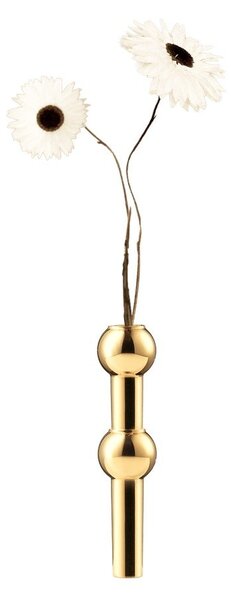 Metalowy wazon w kolorze mosiądzu (wysokość 10 cm) Nagel – STOFF Nagel
