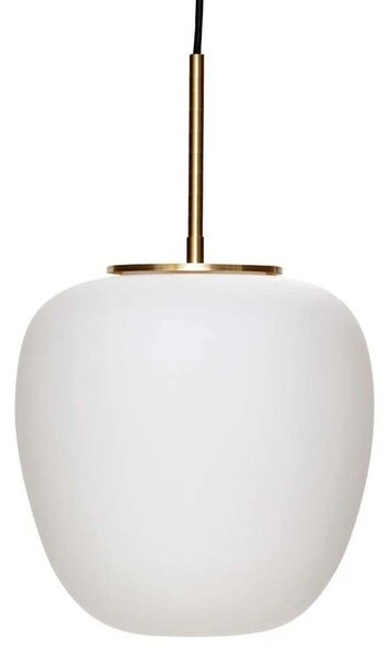 Hübsch - Muse Lampa Wisząca Ø25 Opal/Brass