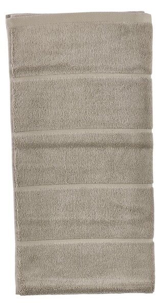 Szarobrązowy bawełniany ręcznik kąpielowy frotte 70x140 cm Sauna – Zone