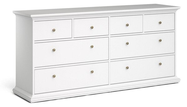 Biała niska komoda 183x87 cm Paris – Tvilum