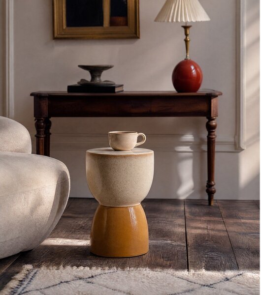 Okrągły stolik ceramiczny ø 28,5 cm Finca – Light & Living