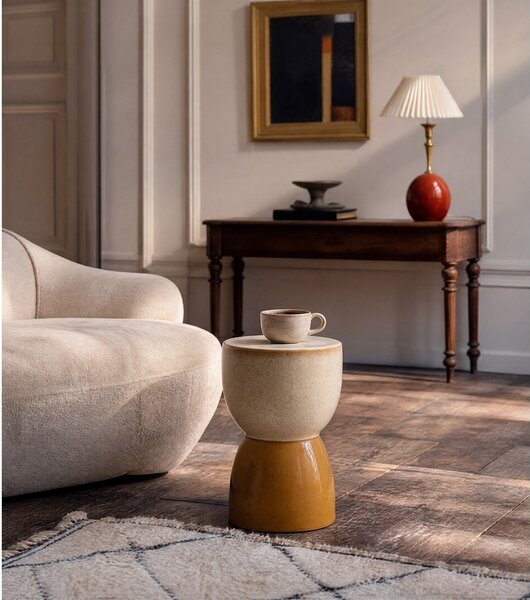 Okrągły stolik ceramiczny ø 28,5 cm Finca – Light & Living