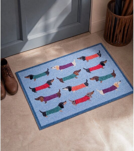 Tekstylna wycieraczka 40x60 cm Dachshund – Artsy Doormats