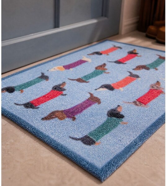 Tekstylna wycieraczka 40x60 cm Dachshund – Artsy Doormats