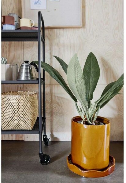 OYOY Living Design - Nami Doniczka w/Spodek Medium Bursztynowy