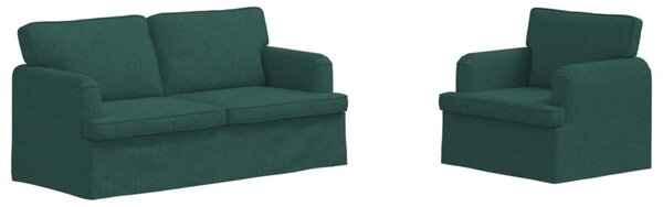 ModuÅowa sofa w ciemnej zieleni z ergonomicznym designem