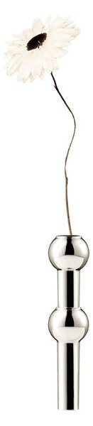 Metalowy wazon w kolorze srebra z połyskiem (wysokość 10 cm) Nagel – STOFF Nagel