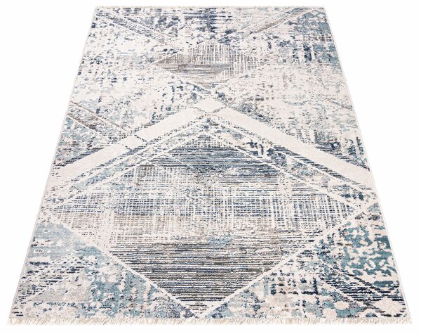 Szary dywan w geometryczny wzór - Bodi 6X