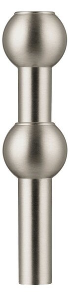 Metalowy wazon w kolorze matowego srebra (wysokość 10 cm) Nagel – STOFF Nagel