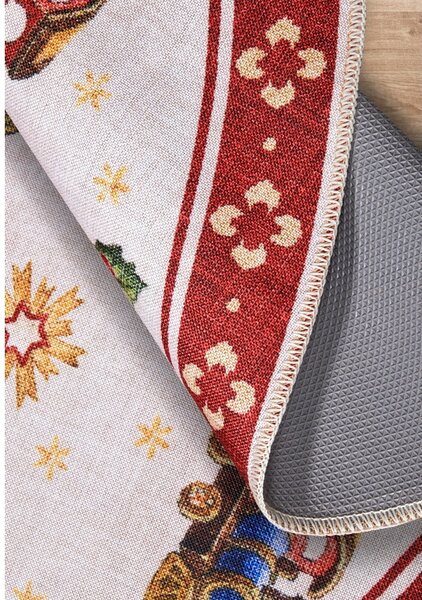 Czerwony okrągły dywan ze świątecznym motywem ø 150 cm Red Christmas – Villeroy&Boch