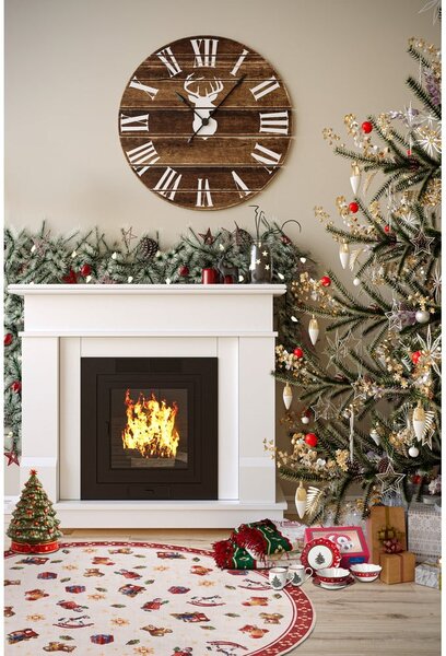 Czerwony okrągły dywan ze świątecznym motywem ø 150 cm Red Christmas – Villeroy&Boch