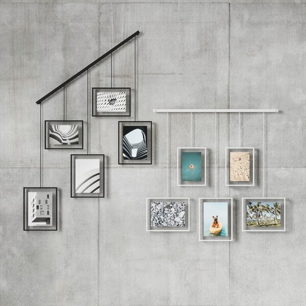 Czarne metalowe ramki ścienne zestaw 5 szt. 66x69 cm Exhibit – Umbra