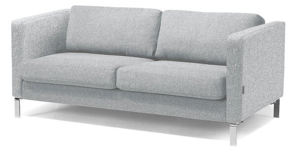 Sofa wypoczynkowa NEO, 2-osobowa, tkanina wełniana, jasnoszary