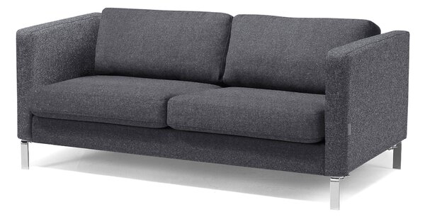 Sofa wypoczynkowa NEO, 2-osobowa, tkanina wełniana, ciemnoszary