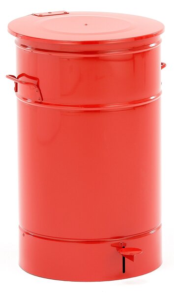 Kosz na śmieci LISTON, Ø 410x630 mm, 70 L, czerwony