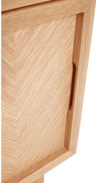 Hübsch - Herringbone Stolik Nocny Naturalny