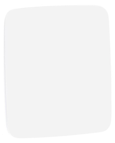 Szklana tablica suchościeralna STELLA, zaokrąglone narożniki, 500x500 mm, biały