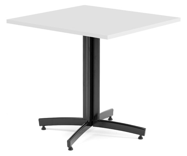 Stół do kawiarni SANNA, 700x700x720 mm, biały, czarny