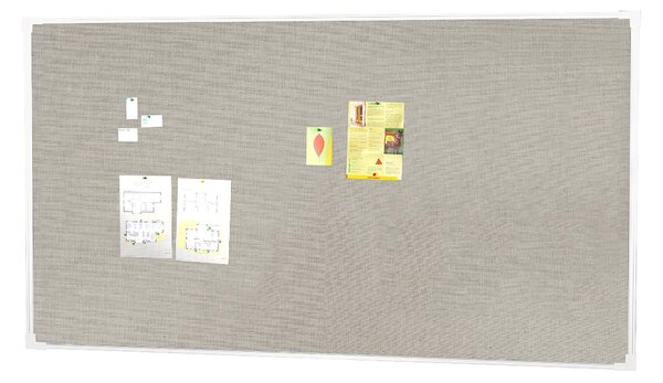 Tablica informacyjna ELIZA, 2500x1200 mm, jasnoszary, aluminium