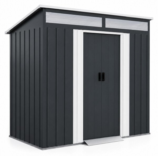 Aga Domek ogrodowy 238x132x180 cm Ciemnoszary
