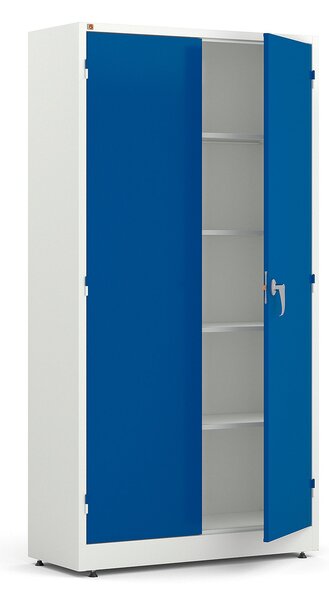 Szafa metalowa STYLE, 1900x1000x400 mm, niebieski, biały