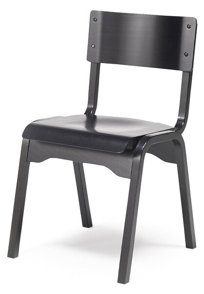 Krzesło do stołówki CHARLOTTE, czarny