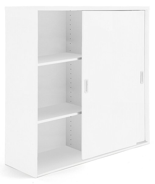 Szafa MODULUS XL z drzwiami przesuwnymi, 1200x1200 mm, biały
