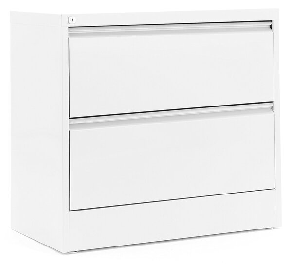 Szafka kartotekowa A4 INDEX, 2 szuflady, 800x425x740 mm, biały