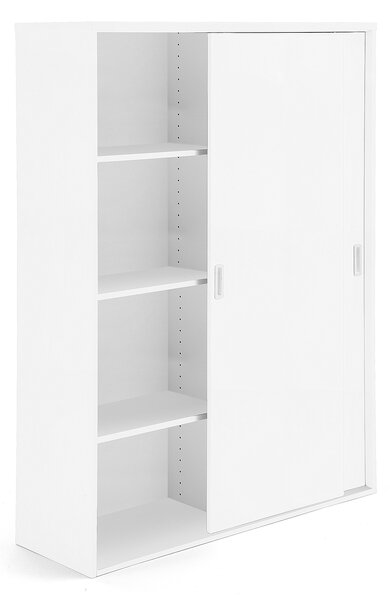 Szafa MODULUS XL z drzwiami przesuwnymi, 1600x1200 mm, biały