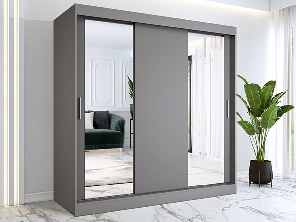 Szafa przesuwna antracyt 200 cm M1-C24