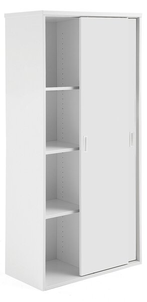 Szafa MODULUS z drzwiami przesuwnymi, 1600x800 mm, biały