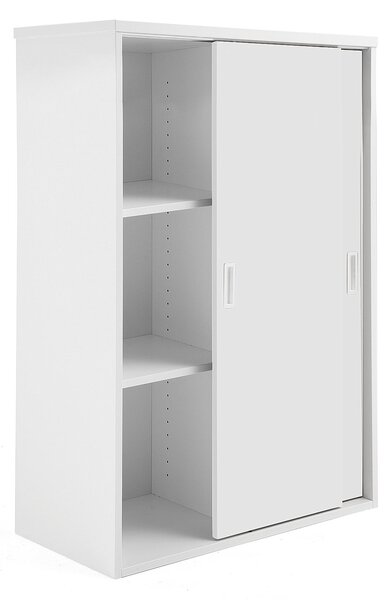 Szafa MODULUS z drzwiami przesuwnymi, 1200x800 mm, biały