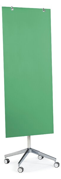 Mobilna tablica szklana STELLA, 1575x650 mm, zielony