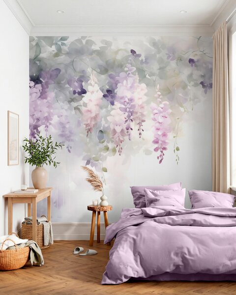 Fototapety Opadające kwiaty glicynii, Fototapety Akwarele, w05795 : Uwalls.pl