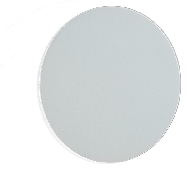 Tablica szklana CAROL, Ø 450 mm, biały