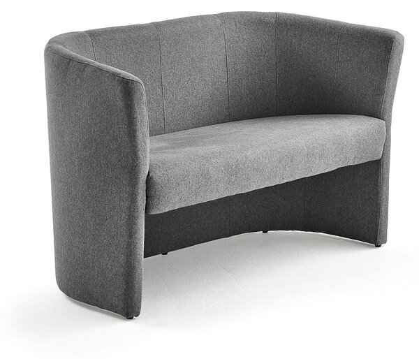 Sofa CLOSE, 2-osobowa, tkanina, ciemnoszary
